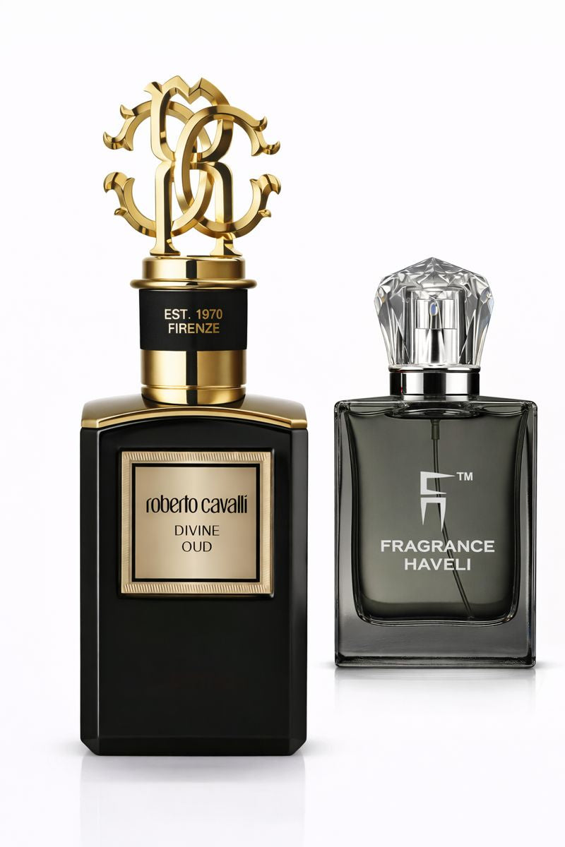 Recreation of Roberto Cavalli Divine Oud | Floral Woody Perfume for Women – Party Wear Fragrance (100 ml)