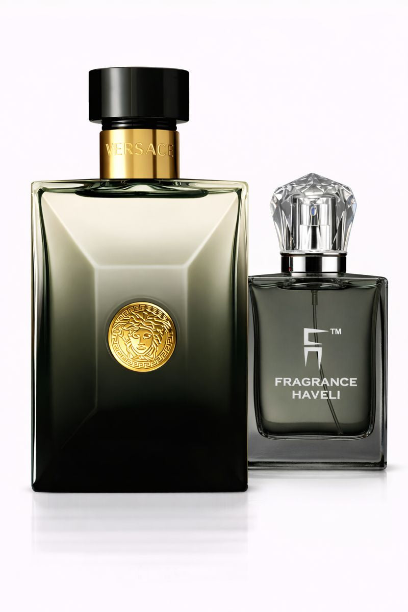 Recreation of Versace Pour Homme Oud Noir | Woody Spicy Perfume for Men – Party Wear Fragrance (100 ml)