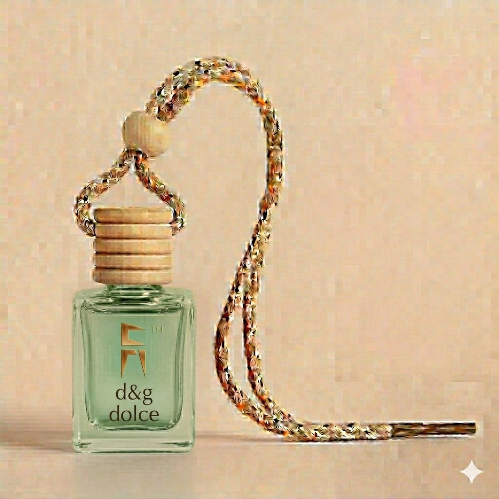 D&G Dolce Car Perfume – Luxury Long Lasting Auto Air Freshener | Fresh Floral White Flower Fragrance Haveli
